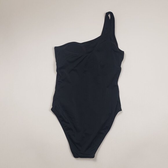Andie Swim Nantucket One-Piece Swimsuit Black One-Shoulder NWT - Pick Your Size - Picture 14 of 16